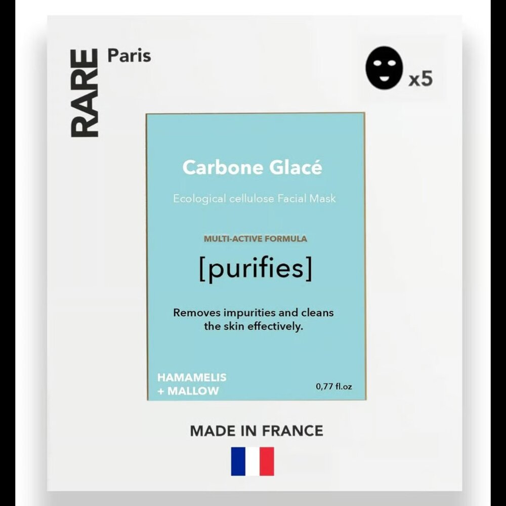 Purifying & Detoxifying Witch Hazel & Mauve Face Masks x5 RARE Paris Carbone